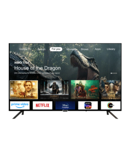 AI32SMTQ2 32-Inch QLED Bezel-less Google TV | Android 14.0, 1.5GB RAM/8GB Storage, Dolby Audio, Dual Band WiFi